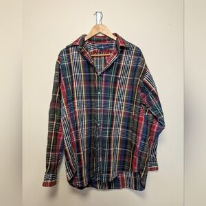 Ralph Lauren Plaid Button Down – Size L – Thick Cotton Luxe